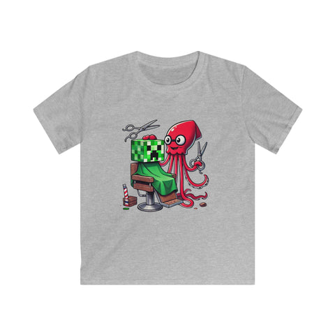Exploding With Haircuts Softstyle Cotton T-Shirt for Young Trendsetters