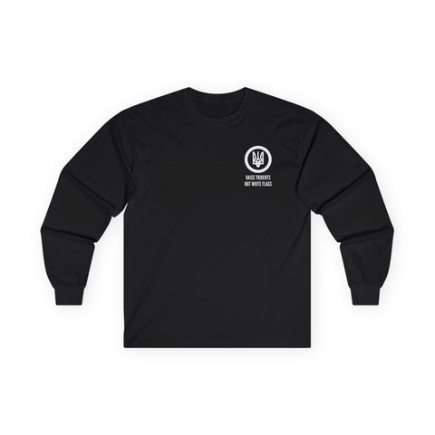 Raise TridentS Not White Flags Cotton Long Sleeve Tee