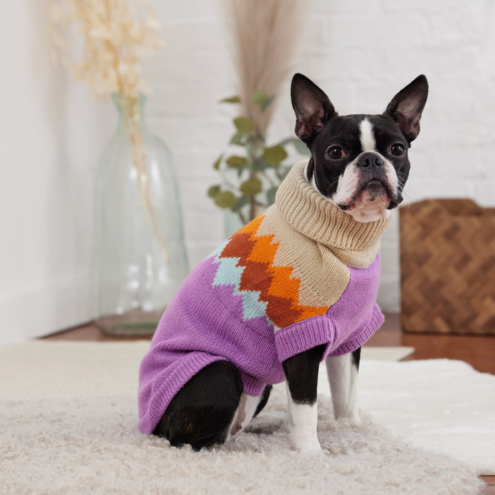 Fireside Sweater - Purple by GF Pet