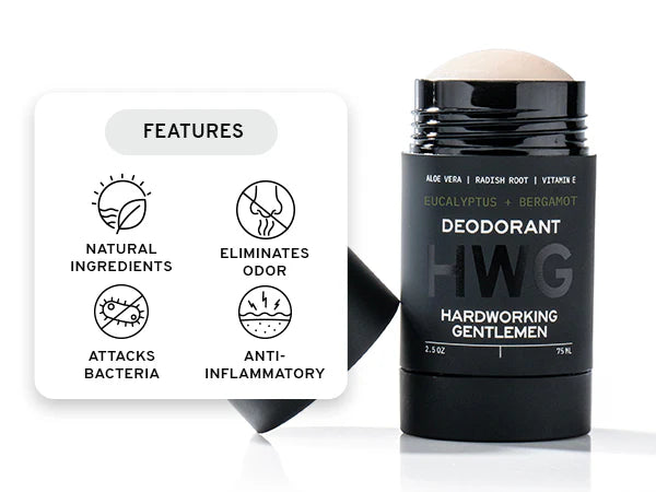 Hardworking Gentlemen Eucalyptus + Berganot Deodorant