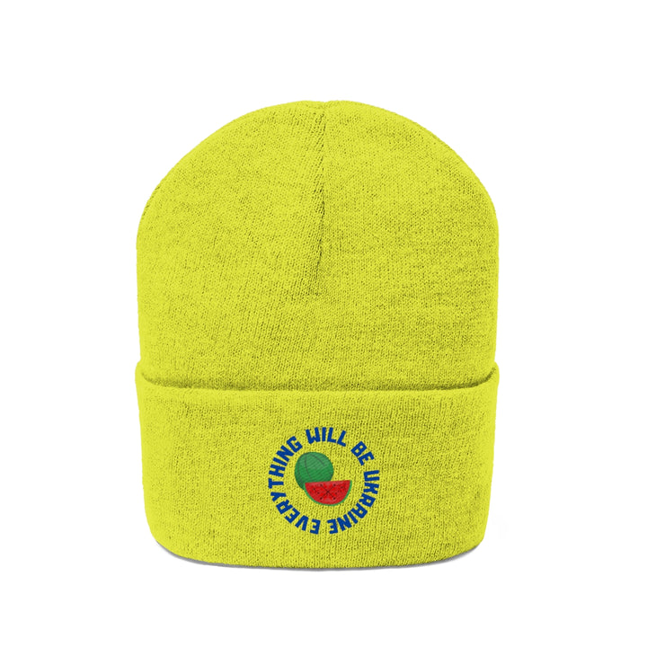 Everything Will Be Ukraine Knit Beanie