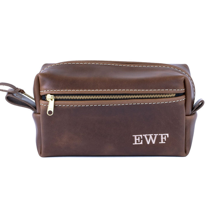Double Zipper Toiletry Bag by Lifetime Leather Co